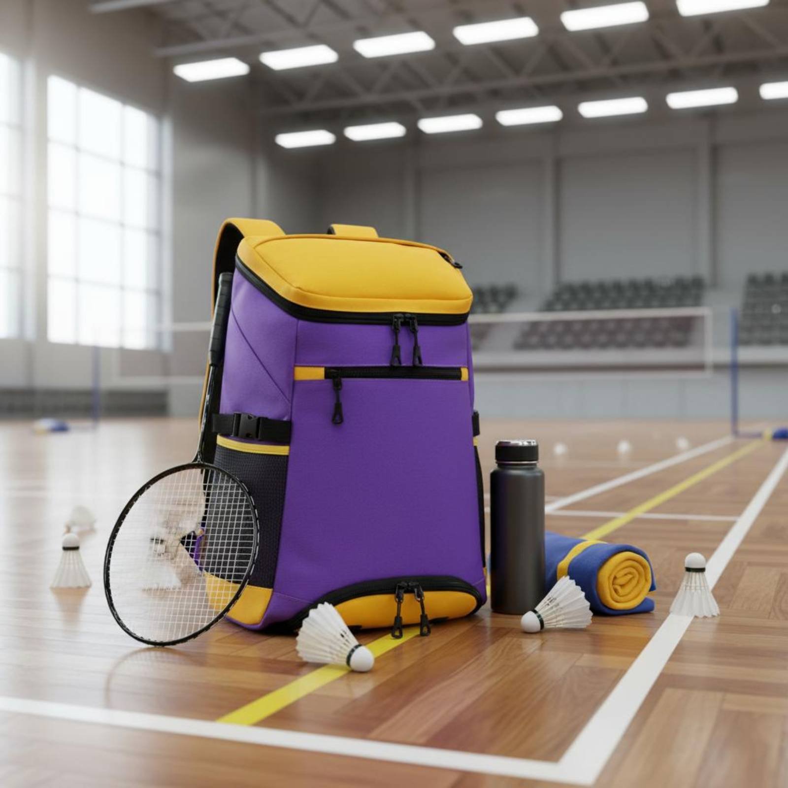 Badminton Badminton - Badminton Sırt Çantası Büyük Kapasiteli Raket