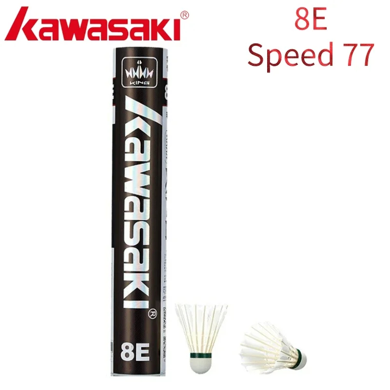 Badminton Bwf - Kawasaki tüy raketle 8E profesyonel kapalı