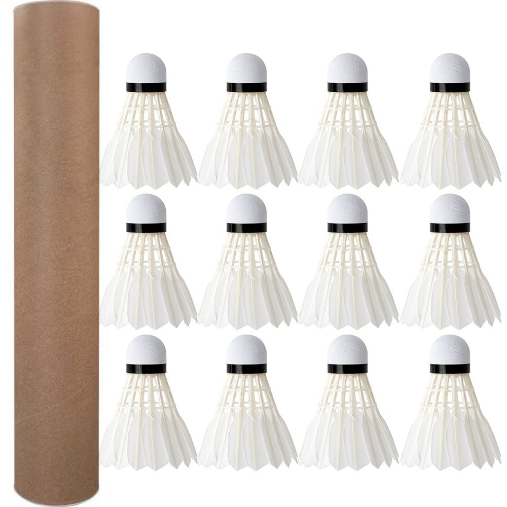 Badminton Bwf - 3/6/12 adet yeni beyaz badminton topu