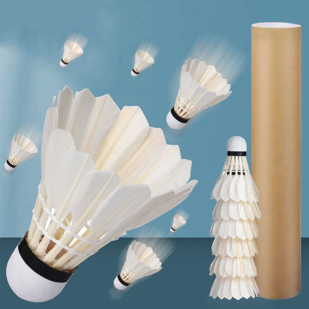 Badminton Bwf - 3/6/12 adet yeni beyaz Badminton raketle