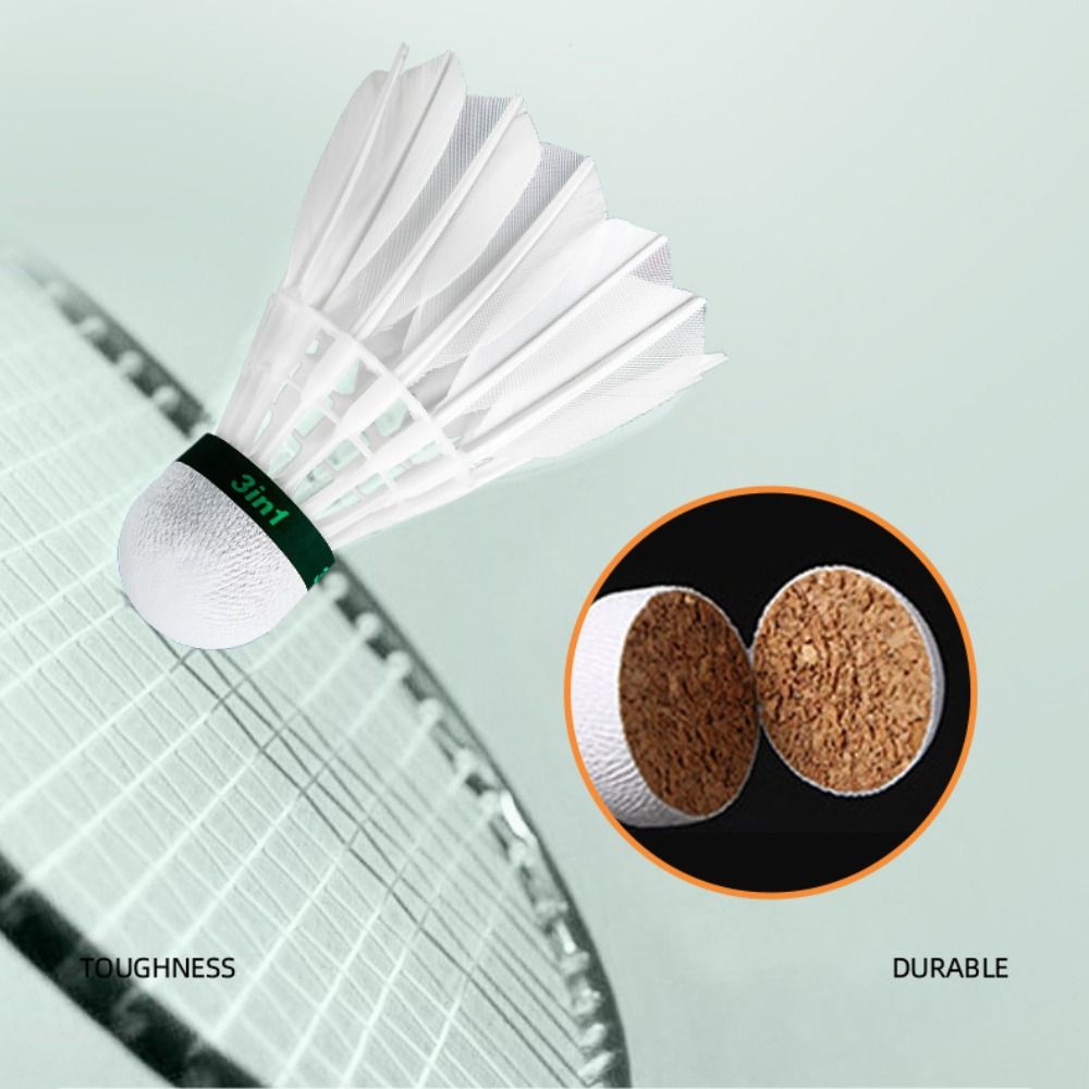 3/6/12 adet yeni beyaz badmint - Badminton Bwf incelemesi ve fiyatı